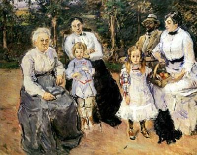 Max Slevogt Familie Slevogt im Garten von Godramstein Norge oil painting art